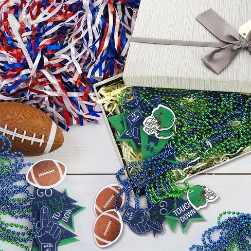 24 قطعة من قلادات خرز كرة القدم، خوذة الفريق السائبة، قلادات وعاء كرة القدم مع قلادة من اللباد لرياضيي كرة القدم، هدايا المعجبين، مستلزمات الحفلات in Kuwait