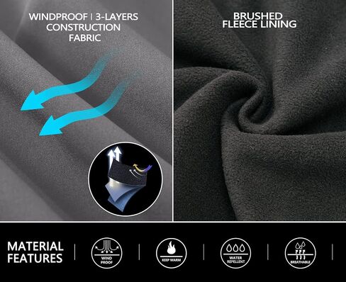 Little Donkey Andy Men’s Fleece Lined Softshell Pants for Hiking SKiiing in Saudi Arabia