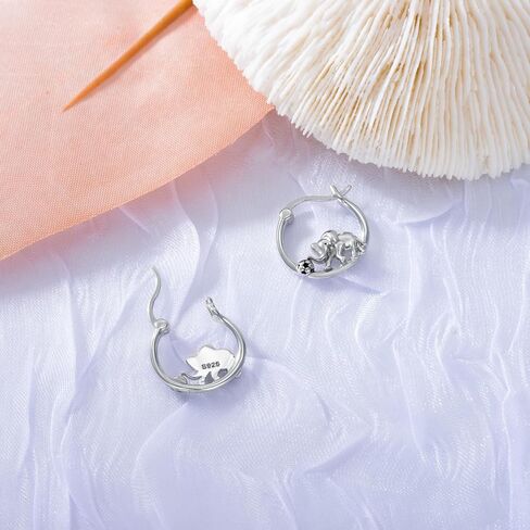 SIMONLY Animal Earrings 925 Sterling Silver Bee/Butterfly/Scorpion/Frog/Luna Moth Earrings Hypoallergenic Animal Jewelry Christmas Birthday Gifts for Women Mom Girlfriend in Saudi Arabia