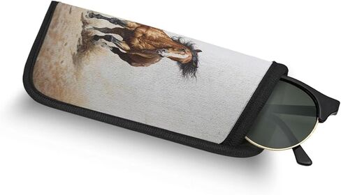 Soft Eyeglasses Case Reading Glasses Sunglasses Pouch Protective Glasses Bag for Women Men Teens in Kuwait