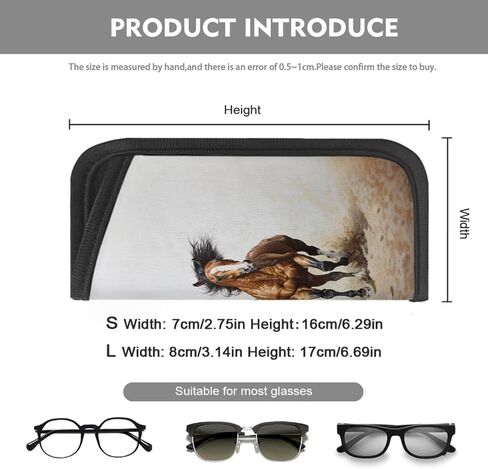 Soft Eyeglasses Case Reading Glasses Sunglasses Pouch Protective Glasses Bag for Women Men Teens in Kuwait