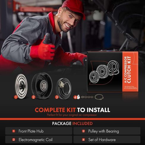 A-Premium A/C Compressor Clutch Kit Fit for 1989-1996 Ford F-150 F-250 F-350, Focus, Ranger & Select Lincoln, Mazda, Mercury Models & More in Saudi Arabia