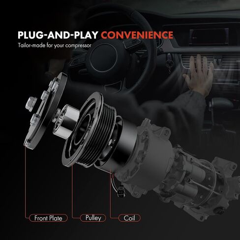 A-Premium A/C Compressor Clutch Kit Fit for 1989-1996 Ford F-150 F-250 F-350, Focus, Ranger & Select Lincoln, Mazda, Mercury Models & More in Saudi Arabia