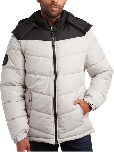 سترة منتفخة للرجال من CANADA WEATHER GEAR - معطف شتوي فقاعي - سترات خارجية مقاومة للماء للرجال (M-XXL) in Saudi Arabia