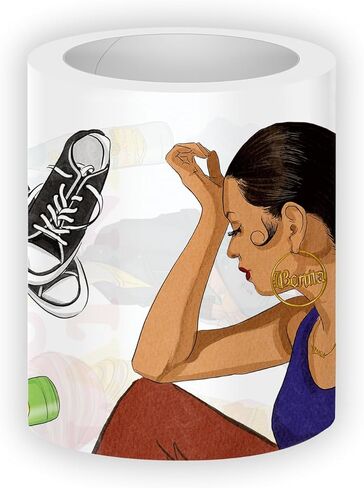 شريط Rongrong Latina PET - المخططات والتقويمات والمجلات وسجلات القصاصات - جودة جمالية ممتازة مرسومة يدويًا ومقطوعة مسبقًا من Muy Bonita in Kuwait