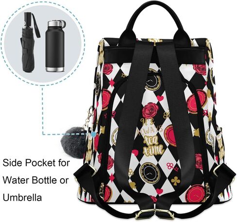 Fustylead Alice Chess Board Backpack Purse for Women Fashion Ladies Shoulder Bags Large Travel Bag in Saudi Arabia