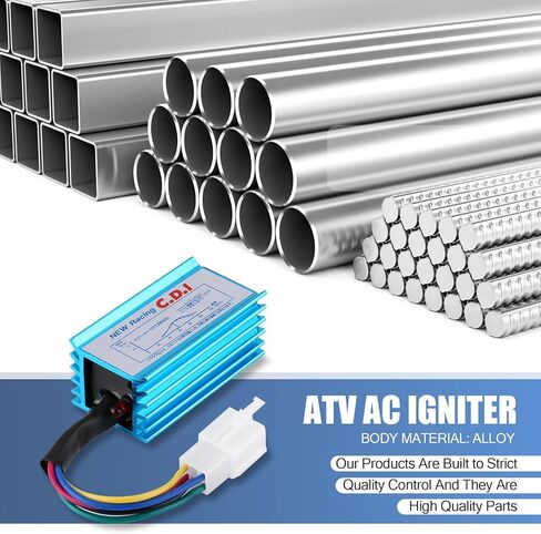 1 جهاز كمبيوتر CDI AC للسيارة، 2.8 بوصة × 1.4 بوصة × 1.1 بوصة 70cc/90cc/100cc/110cc نظام محرك بخمسة دبابيس، ملحقات استبدال التحديثية، للسيارات ATVs والمركبات على الطرق الوعرة (أزرق) in Saudi Arabia