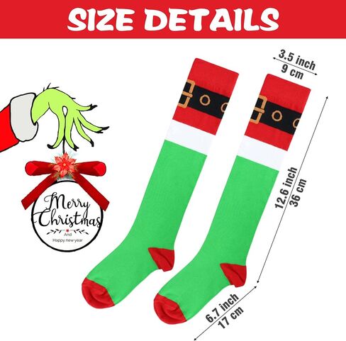 Christmas Socks Women Socks Knee High Novelty Socks for Christmas Gag Gift Exchange Grab Bag Game in Kuwait