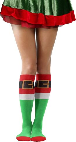 Christmas Socks Women Socks Knee High Novelty Socks for Christmas Gag Gift Exchange Grab Bag Game in Kuwait