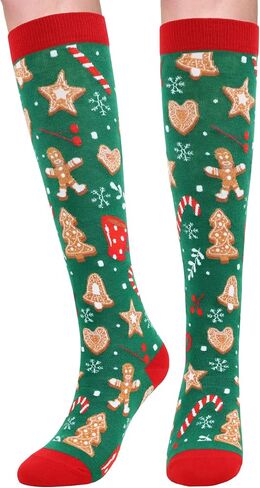 Christmas Socks Women Socks Knee High Novelty Socks for Christmas Gag Gift Exchange Grab Bag Game in Kuwait