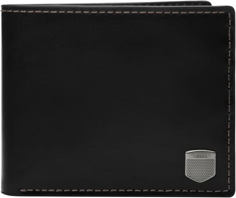 Fossil Men's Hayes Bifold with Flip ID, Black in Saudi Arabia
