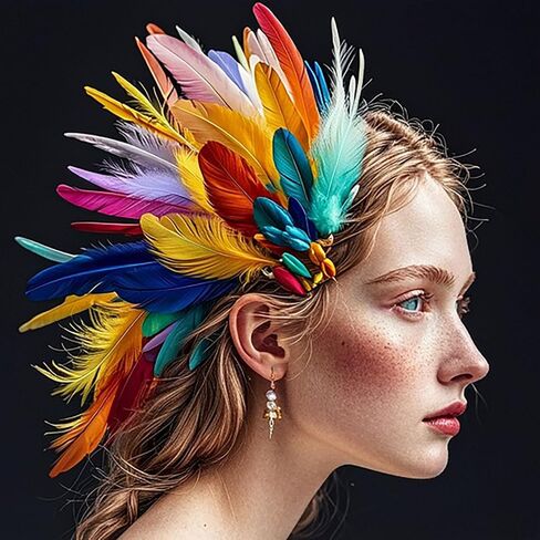 300pcs 2.5-5 inch Colorful Craft Rooster Feathers for Craft Wedding Home Party Decorations DIY Crafts Dream Catcher Supplies (Multicolored 300pcs) in Saudi Arabia