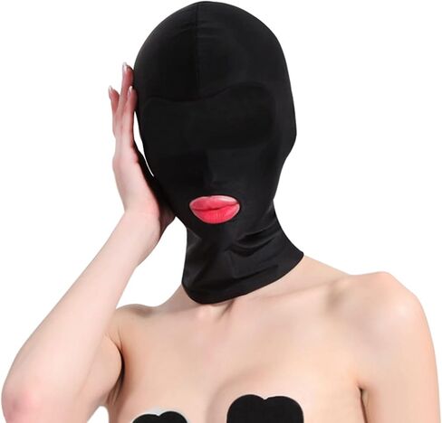 Funny Elastic Head Masquerade Sex Balaclava Black Full Face Cover Sexy Sexual Head Mask Headwear Prank Costume in Saudi Arabia