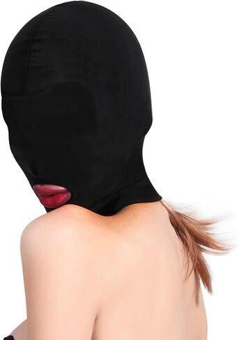 Funny Elastic Head Masquerade Sex Balaclava Black Full Face Cover Sexy Sexual Head Mask Headwear Prank Costume in Saudi Arabia