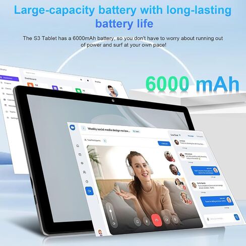تابلت 10.1 بوصة يعمل بنظام Android 14 مع ثماني النواة، شاشة لمس عالية الدقة 1280x800 IPS HD، ذاكرة وصول عشوائي 20 جيجابايت، 128 جيجابايت ذاكرة تخزين داخلية 1 تيرابايت، أجهزة لوحية قابلة للتوسيع مع حافظة ماوس لوحة المفاتيح، فتح الوجه، 2.4 جيجا/5 جيجا واي ف in Kuwait