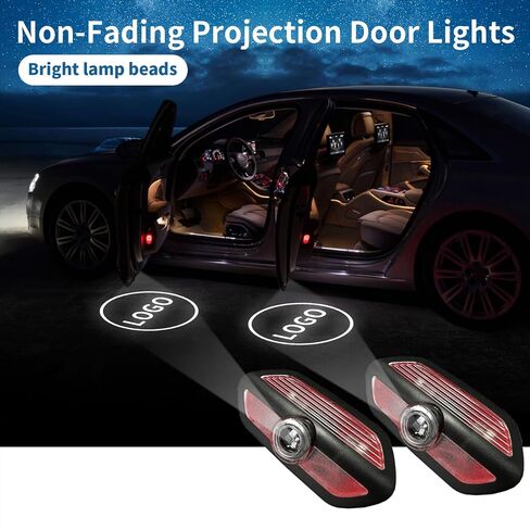 مجموعة مصابيح LED لباب السيارة غير باهتة مع شعار الترحيب ومصباح الترحيب متوافق مع الملحقات S400 S400L S450 S500 S550 S550e S600 S600L S63 S65 S680 (فئة S، W222 2014-2020) in Kuwait