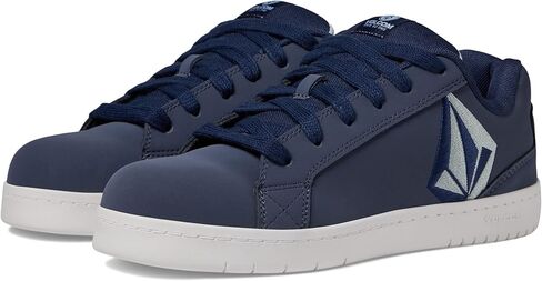 حذاء Volcom® Stone EH Comp Toe للرجال - الجزء العلوي من الجلد والبولي يوريثان - بطانة شبكية مقاومة - مقدمة دائرية صورة ظلية أزرق/كحلي 15 M in Saudi Arabia
