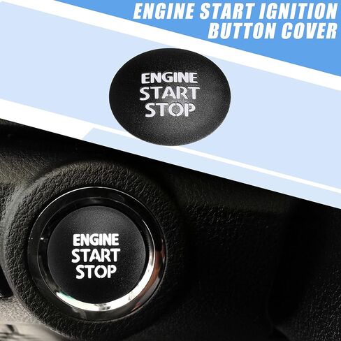 Engine Start Stop Ignition Button Overlay Cover Decal Interior Trim Sticker for Toyota Tacoma 2016-2021 Aluminum Alloy Red in Saudi Arabia