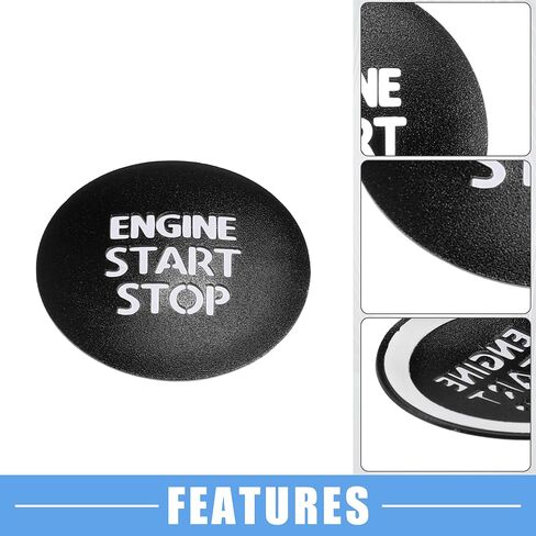Engine Start Stop Ignition Button Overlay Cover Decal Interior Trim Sticker for Toyota Tacoma 2016-2021 Aluminum Alloy Red in Saudi Arabia
