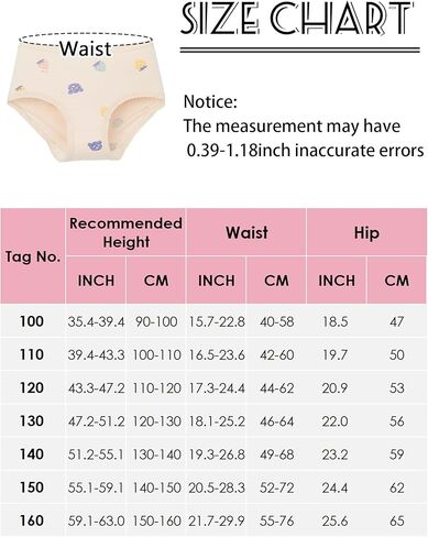 4 Pack Kids Little Girls Cotton Boyshort Underwear Soft Briefs Hipster Underwear Toddler Training Underwear in Kuwait