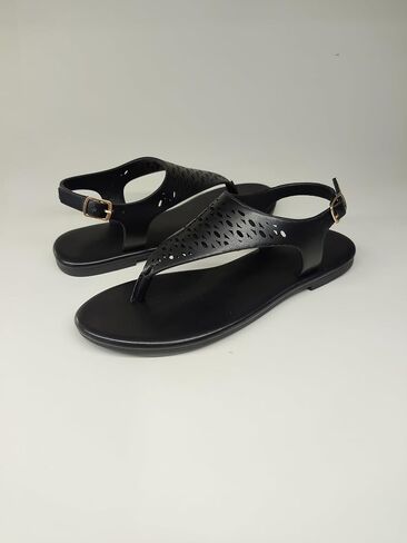 Women's Thong Flat Sandals Casual Wear Cute Gladiator T-Strap and Adjustable Ankle Buckle Beach Sandals in Saudi Arabia