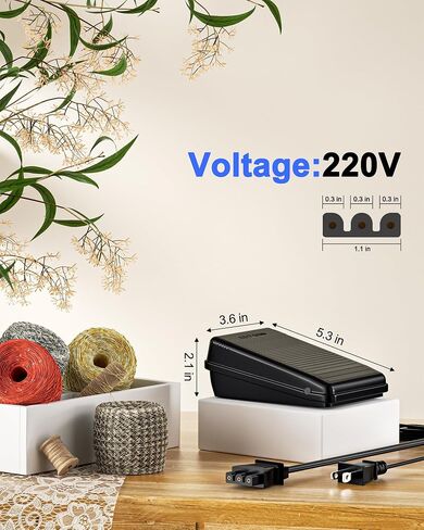 سلك طاقة VHBW لآلة الخياطة Brother متوافق مع Brother jx2517 lx3817 ls2125 xm2701 xl2600 lx3125 1034d lx2500 xl5130 gx37 ls2400 xr3774 ls1520#j00360051 in Kuwait