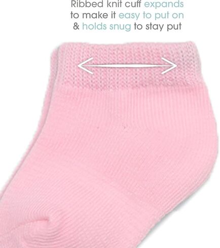 Fruit of the Loom Baby 22-Pack Grow & Fit Flex Zones Low Cut Stretch Socks - Unisex, Girls, Boys in Saudi Arabia