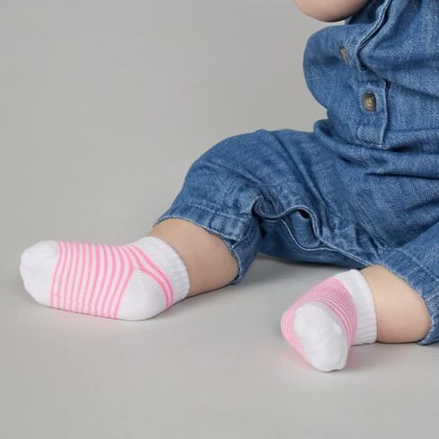 Fruit of the Loom Baby 22-Pack Grow & Fit Flex Zones Low Cut Stretch Socks - Unisex, Girls, Boys in Saudi Arabia