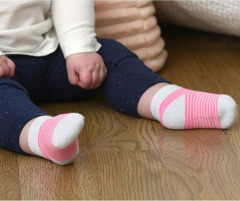 Fruit of the Loom Baby 22-Pack Grow & Fit Flex Zones Low Cut Stretch Socks - Unisex, Girls, Boys in Saudi Arabia