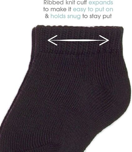 Fruit of the Loom Baby 22-Pack Grow & Fit Flex Zones Low Cut Stretch Socks - Unisex, Girls, Boys in Saudi Arabia