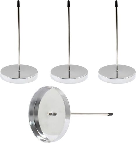 Piutouyar 2 Pack Silver 5.5" Desk Receipt Holder Spike, Stainless Steel Bill Fork Ticket Spike Receipt Spike Restaurant Ticket Holder Check Spindle Rod Paper Holder Memo Holder Spike in Kuwait