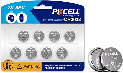 PKCELL 20Pcs CR2032 Batteries DL2032 CR2032 Lithium 3V Coin Battery in Saudi Arabia