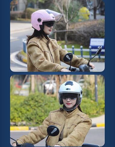 SanQing Motorcycle Open Face Helmet DOT Approved 3/4 Half Helmets for Motor-Bike Scooter Biker Adult Men Women in Kuwait