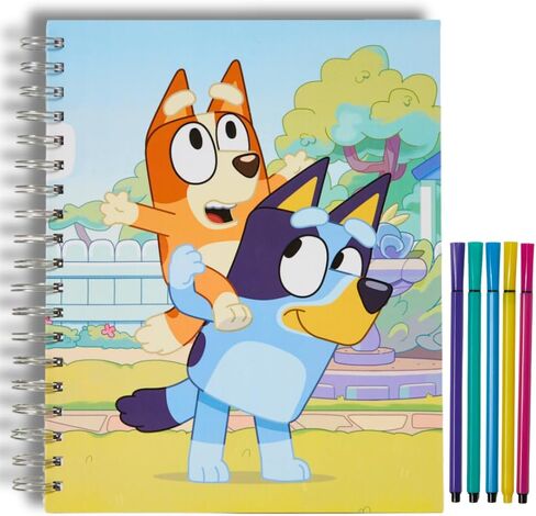 Disney Stitch Sketchbook for Kids with Colored Pencils, Pencil Sharpener, Eraser, Spiral Bound, Blue in Saudi Arabia