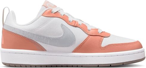 حذاء Nike Big Kid's Court Borough Low 2 SE أبيض/لتر Madder Root (DM1216 100) - 6 in Saudi Arabia