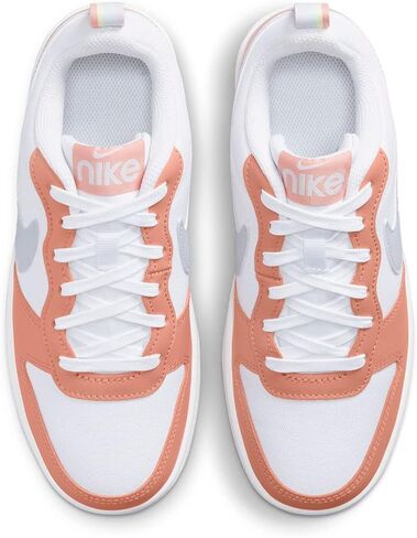 حذاء Nike Big Kid's Court Borough Low 2 SE أبيض/لتر Madder Root (DM1216 100) - 6 in Saudi Arabia
