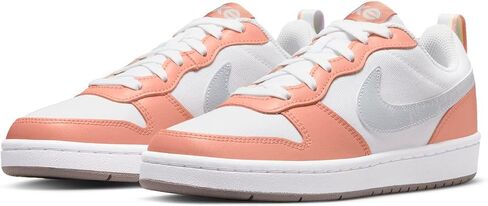 حذاء Nike Big Kid's Court Borough Low 2 SE أبيض/لتر Madder Root (DM1216 100) - 6 in Saudi Arabia