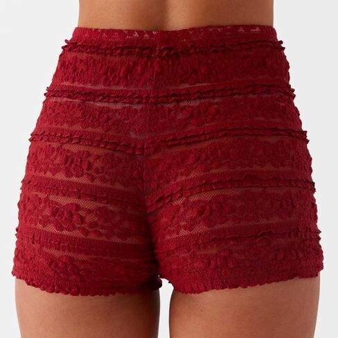 Women Y2k Lace Trim Ruffle Shorts Lolita Layered Frill Bloomers Fairy Tiered Pumpkin Pants Pajama Bottoms in Saudi Arabia