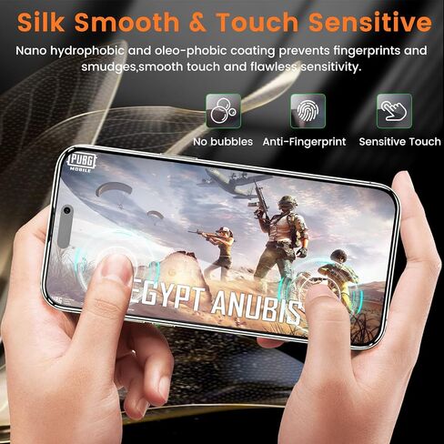 4+4 Pack Privacy Screen Protector for iPhone 15 Plus 6.7-Inch with 4 Pack Camera Lens Protector, Anti Spy Tempered Glass Film 9H Hardness Case Friendly in Saudi Arabia