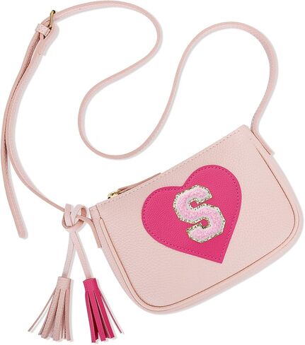 KKXIU Personalized Initial Crossbody Bag with Adjustable Strap,Birthday Gift for Teenager Girl and Big Kids in Saudi Arabia