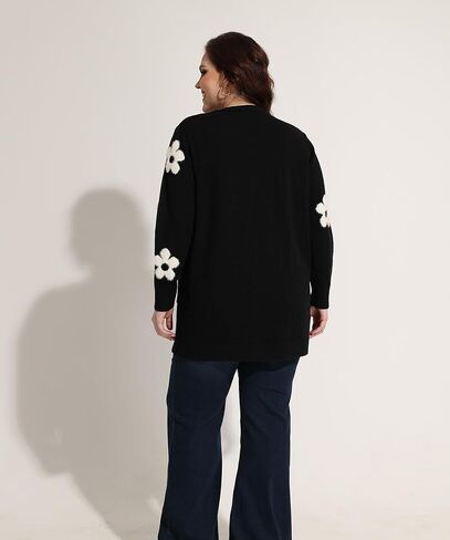 RITERA إمرأة حجم كبير بالأزرار Sweatershirts معطف مفتوح الجبهة زر حتى كم طويل كبير الحجم الشتاء الزي XL-5XL in Kuwait