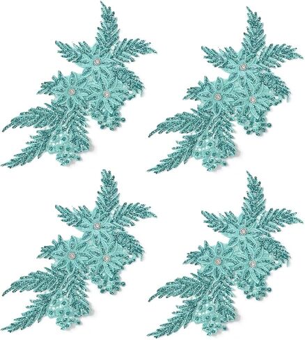 4 Pack 3D Flower Sequin Applique with Rhinestone Glitter Beaded Floral Embroidered Patch Fabric Lace Trim for Wedding Bridal Dress Gown Bag Pillow Ornaments (Orange) in Saudi Arabia
