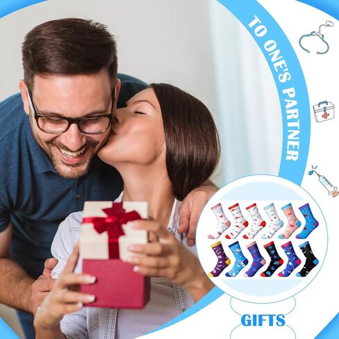 36 زوجًا من الجوارب النسائية المبتكرة لمدرسة التمريض هدية التخرج من أجل حفلة تحت عنوان مساعد الطبيب والممرضة، مقاس 6-11 in Kuwait