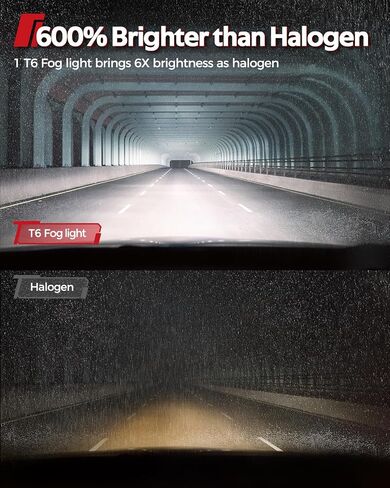 Torchbeam 9005 H11 Fog Light, 28000LM Super Bright HB3 H8/H9 Bulbs with Fan, 𝟔𝟓𝟎𝟎𝐊, Plug and Play, Fog Light Pack of 4 in Saudi Arabia