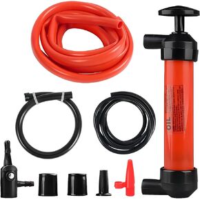 Multi-Use Siphon Fuel Transfer Pump, Fluid Extractor Siphon Transfer Pump Kit for Gasoline Liquid Oil Air and Automotive, Efficient Siphon Fluid Exchange Transfer Pump