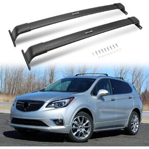Roof Rack for Buick Envision 2016 2017 2018 2019 2020 Heavy Duty Aluminum Cross Bars Luggage Cargo Carrier Accessories(Work with Side Rails)