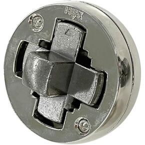 BePuzzled | Hex Hanayama Cast Metal Brain Teaser Puzzle Mensa Rated Level 3, for Ages 12 and Up