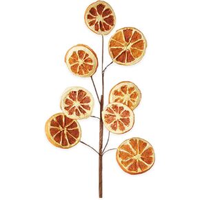 RAZ Imports Festive Orange Slice Spray Festive Abstract Holiday Orange 18.5 x 10 Foam Tabletop Decoration Décor