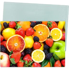Okllen 2 Pack Sublimation Tempered Glass Cutting Board, 11"Lx8"W Textured Anti Slip Glass Chopping Board, Heat Resistant Blank Cutting Board for Kitchen DIY Heat Press Machine Personalized Gift