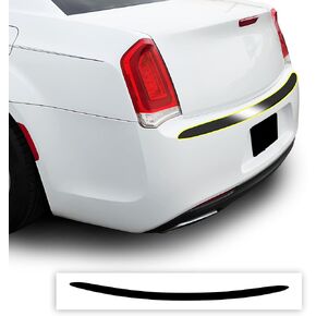 BOGAR TECH DESIGNS Lower Front Bezels Chrome Delete Overlay Compatible with Chrysler 300 2015-2023, Gloss Black